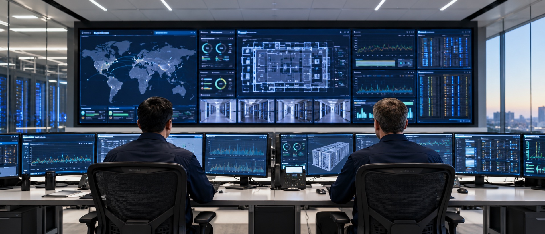 Illustrative monitoring control room